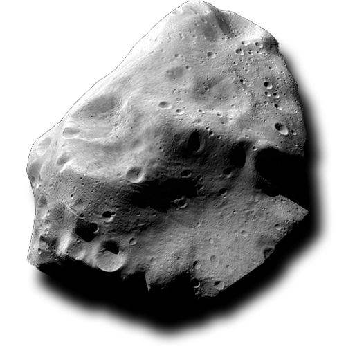 Asteroid Png Cutout (black, gray)