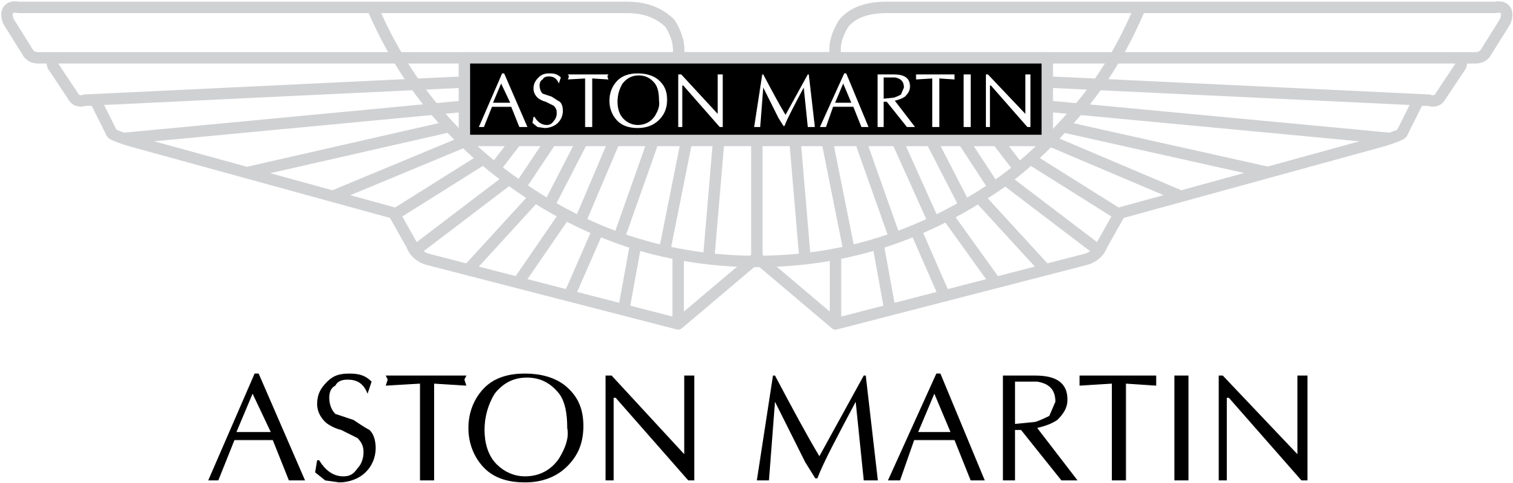 Aston Martin Logo Png Pic (black, gray, silver)