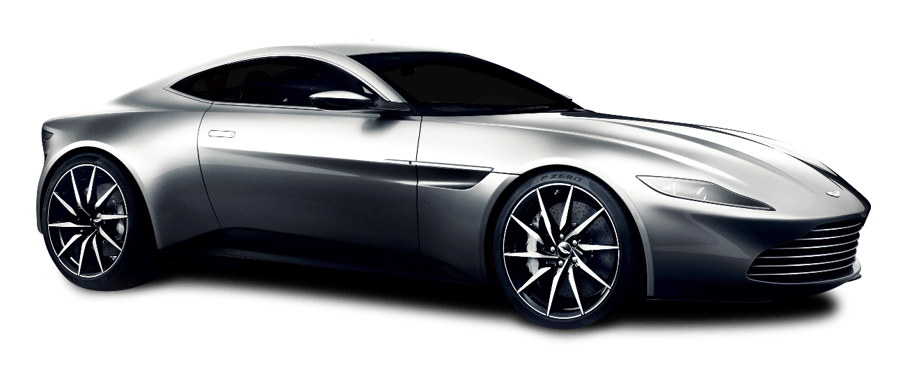 Aston Martin Silver Png Transparent Image (white, black)