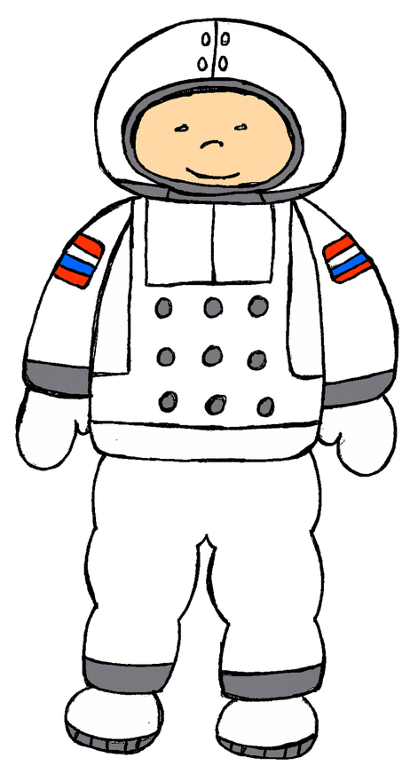 Astronaut Cartoon Download Png Image (white, pink, lavender, black)