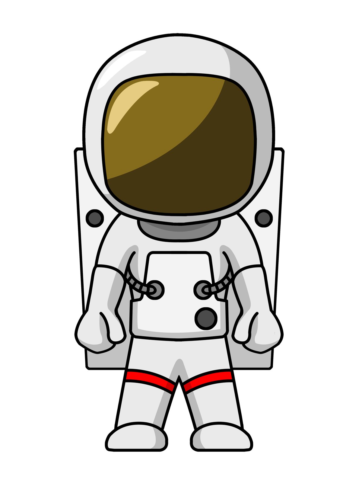 Astronaut Cartoon Png Image (white, black, lavender, maroon, olive)