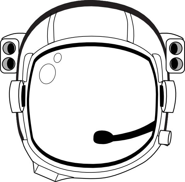 Astronaut Helmet Png Hd Image (black, white, silver)