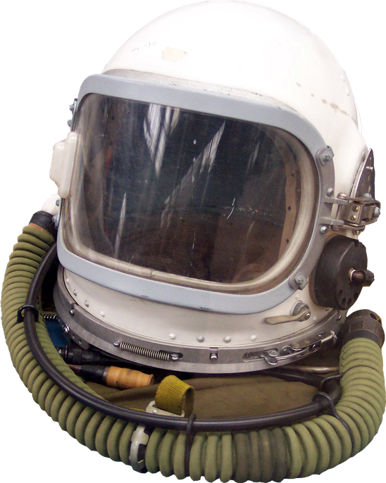 Astronaut Helmet Transparent (beige, black, white)