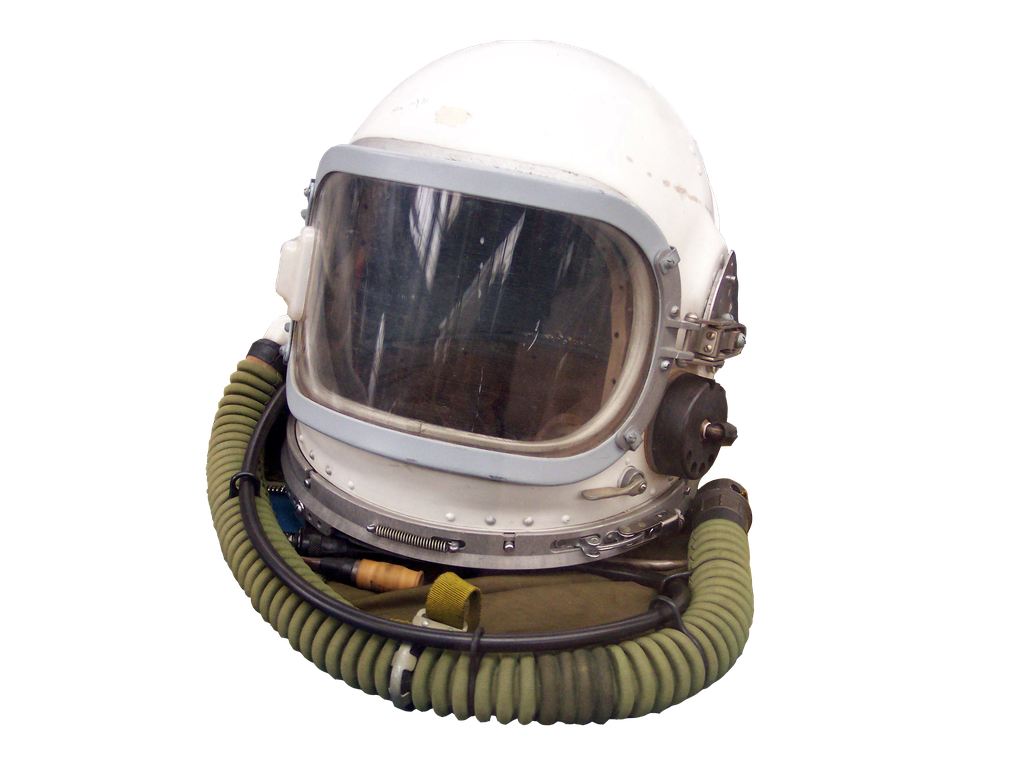 Astronaut Helmet (black, white)