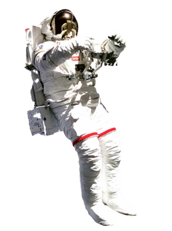 Astronaut Png Free Download (white)