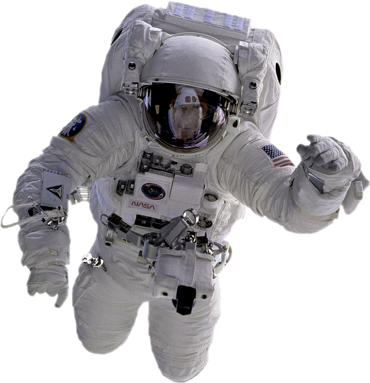 Astronaut Png Image File (black, gray)