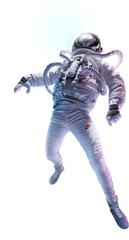 Astronaut Png Pic (greenish blue, black, white)