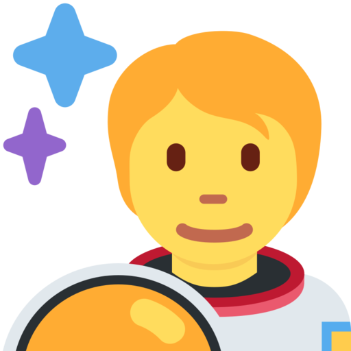 Astronaut Free Png Icon Download (lavender, silver, black, gold, orange)