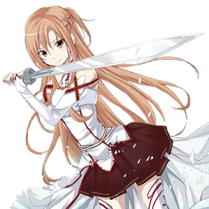 Asuna Png Picture (white, maroon, black)