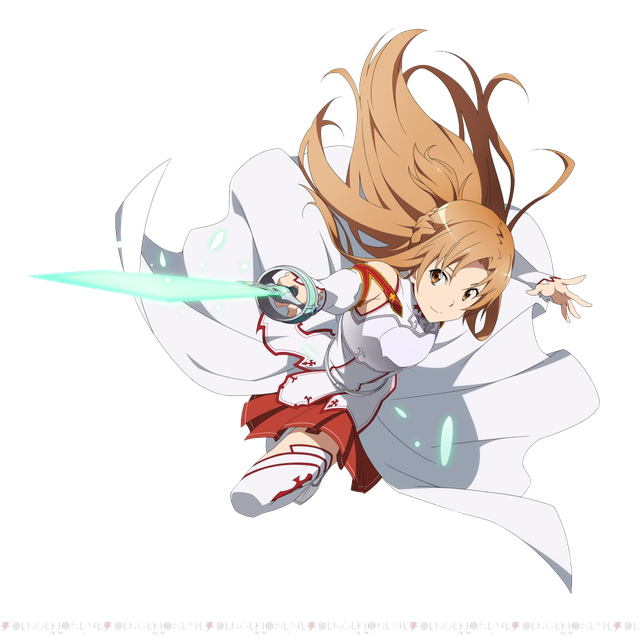 Asuna Transparent Background (white, black, silver)