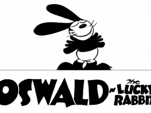 Oswald The Lucky Rabbit Png 300X225 (black, white)