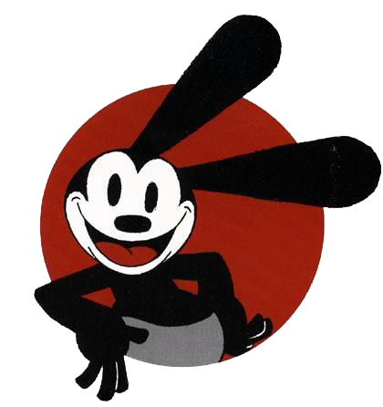 Oswald The Lucky Rabbit Png File (white, maroon, black)