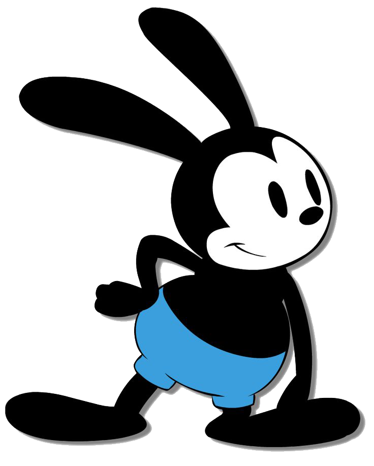 Oswald The Lucky Rabbit Png Image (white, black, teal)