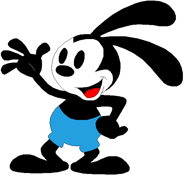 Oswald The Lucky Rabbit Png Pic (white, greenish blue, lavender, black)