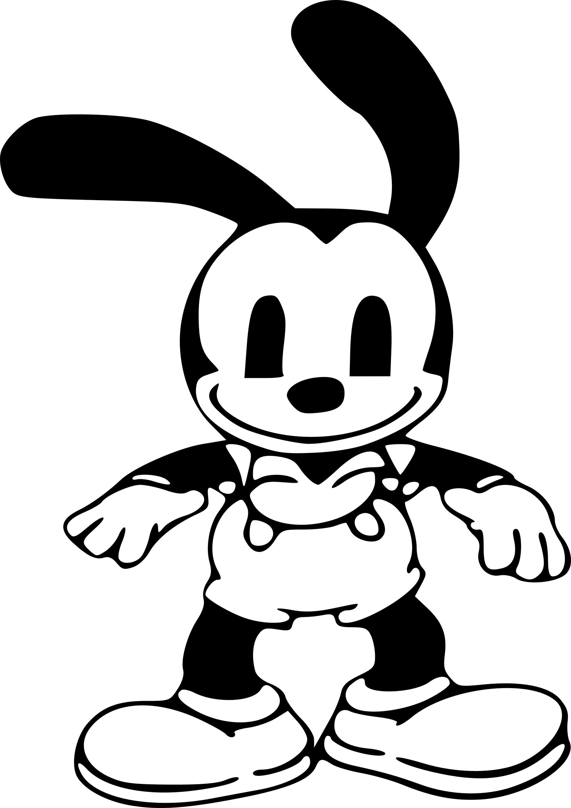 Oswald The Lucky Rabbit Png Transparent Image (white, lavender, black)