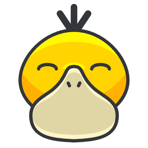 Psyduck Icon Free Nobackground Png Icon Download (silver, yellow, black, orange, gold)