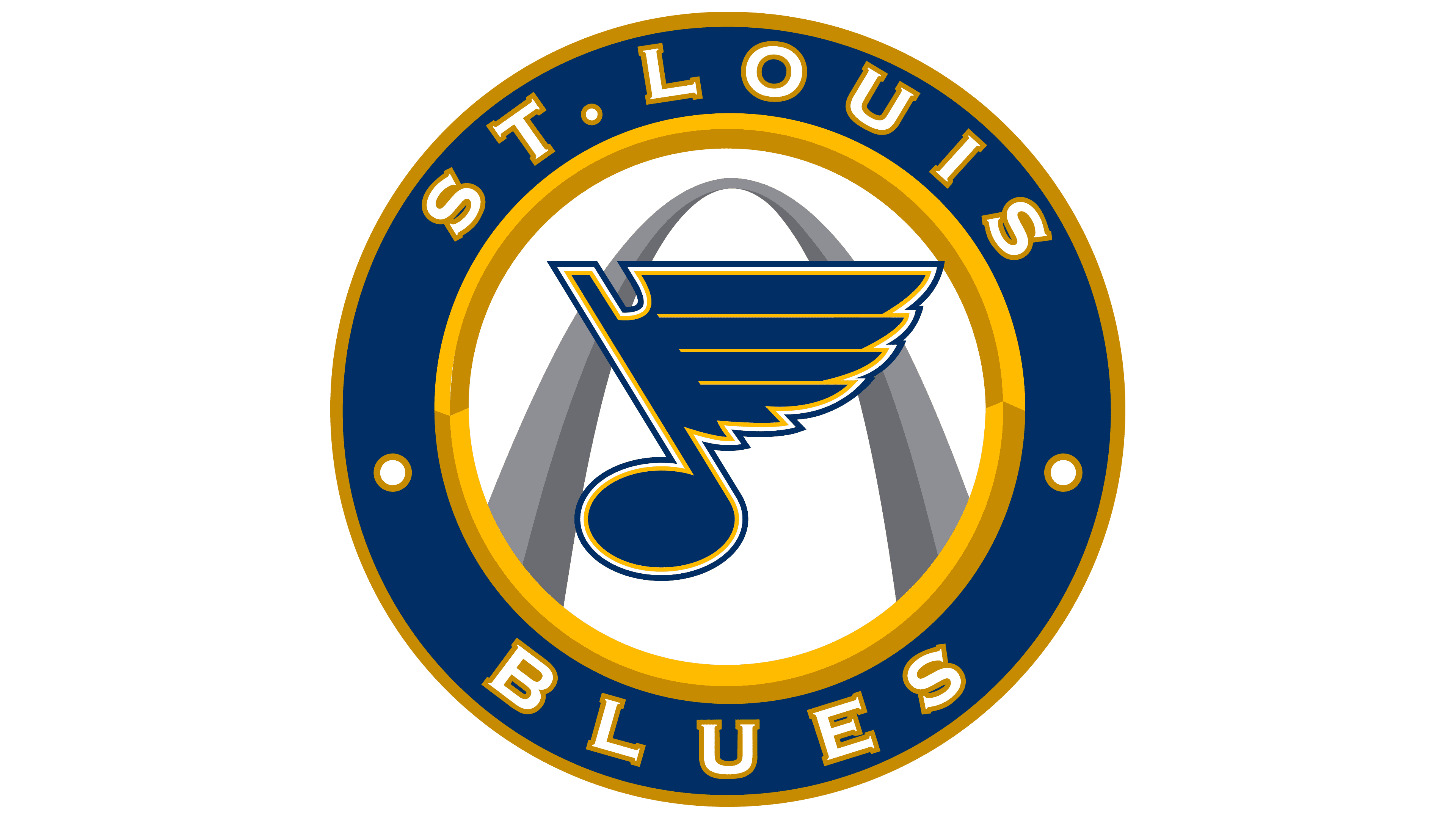 St. Louis Blues Png (white, navy, gray)