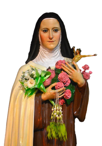 St.Therese Of The Child Jesus Png Clipart (black)