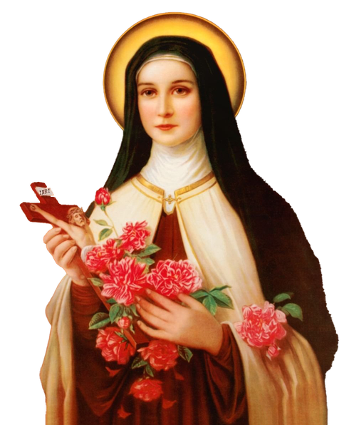 St.Therese Of The Child Jesus Png File (beige, black)