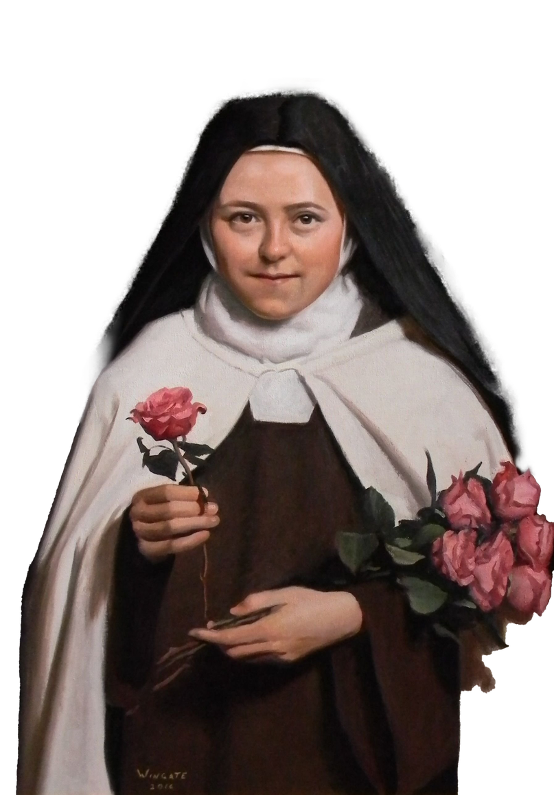 St.Therese Of The Child Jesus Png Image (black)