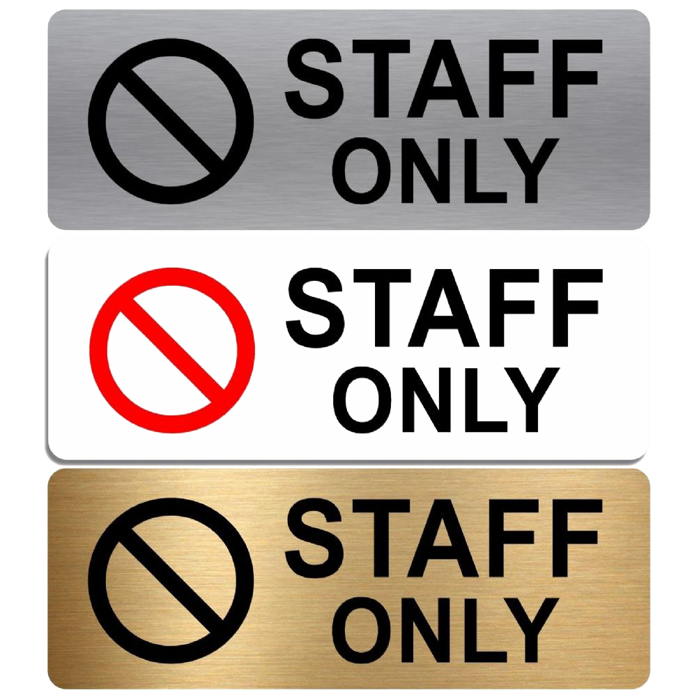 Staff Only Png File (gray, black, lavender, white)