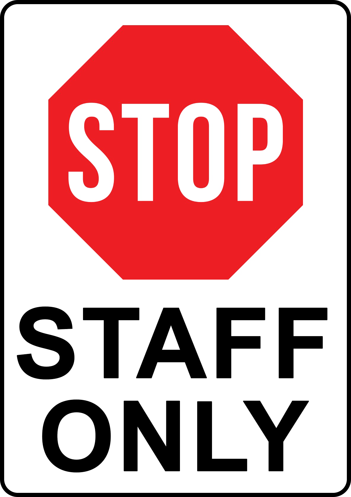 Staff Only Png Hd Image (indigo, black, red, white)