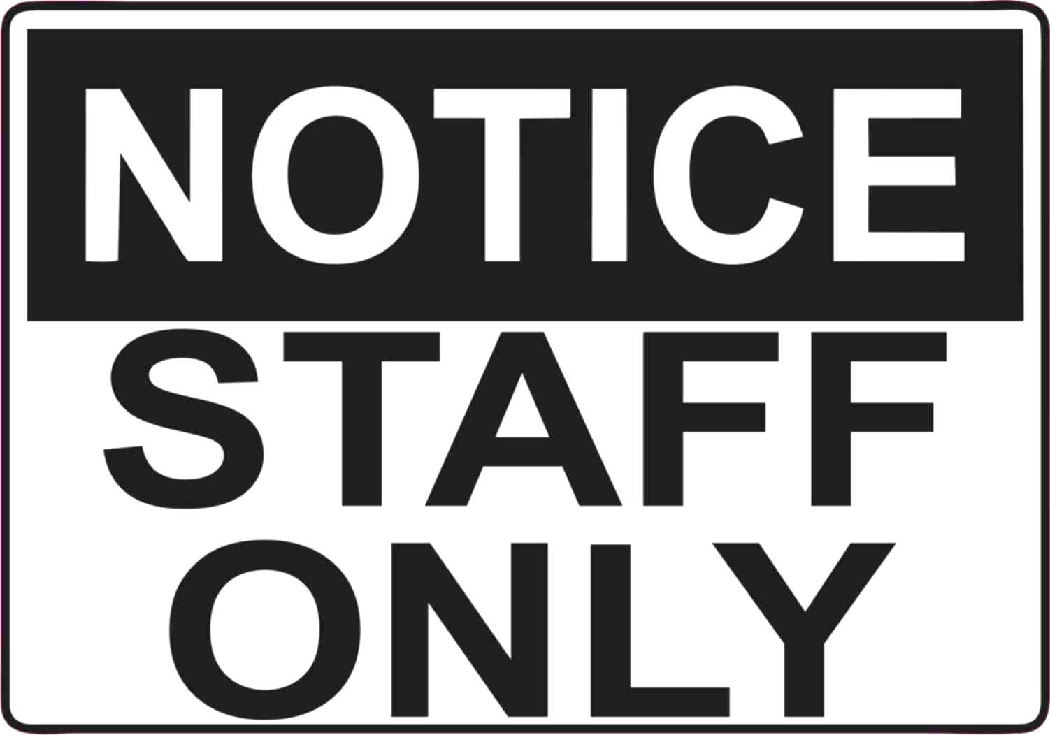 Staff Only Sign Png Free Image (black, lavender, white, silver)