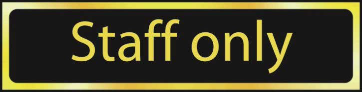 Staff Only Sign Png Picture (black, olive)