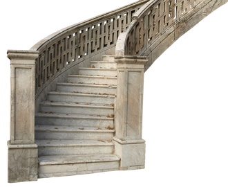 Stairs Png File (silver, gray, black)