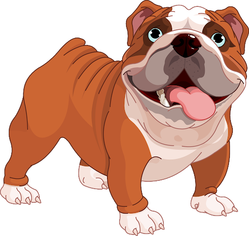 Standing Bulldog Transparent Png (chocolate, black, pink, silver, gray)