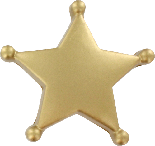 Star Badge Transparent Png (black, silver, gray, salmon)