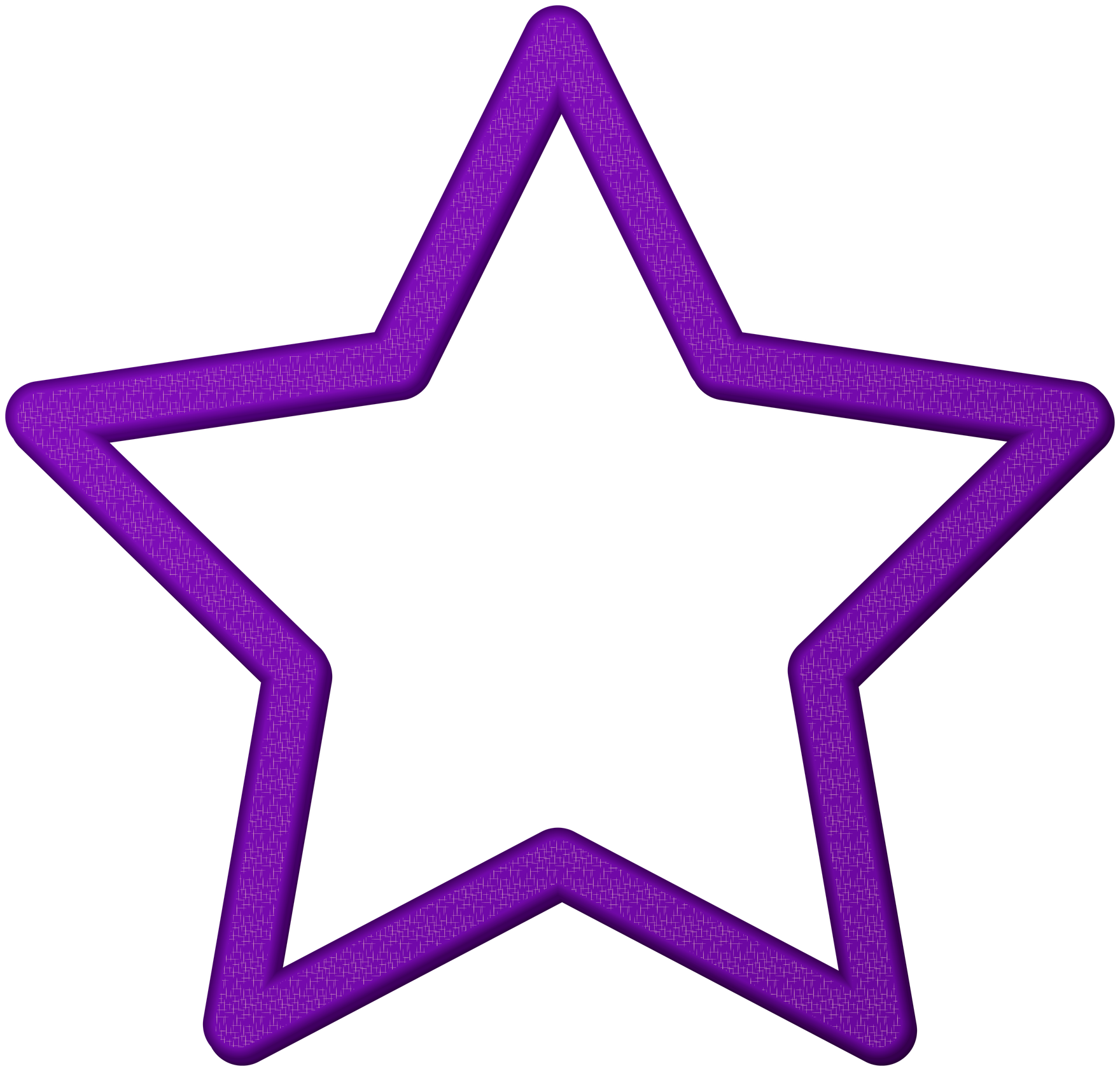 Star Frame Png Clipart (purple, black)