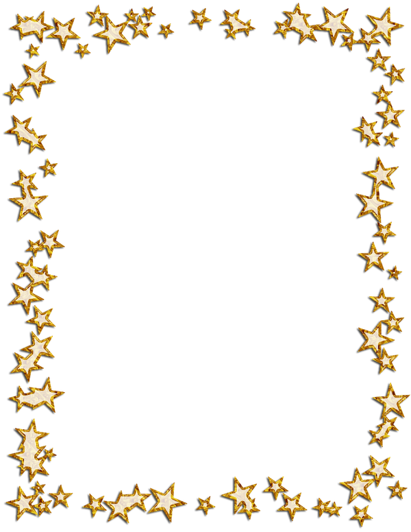 Star Frame Png Free Download (black)