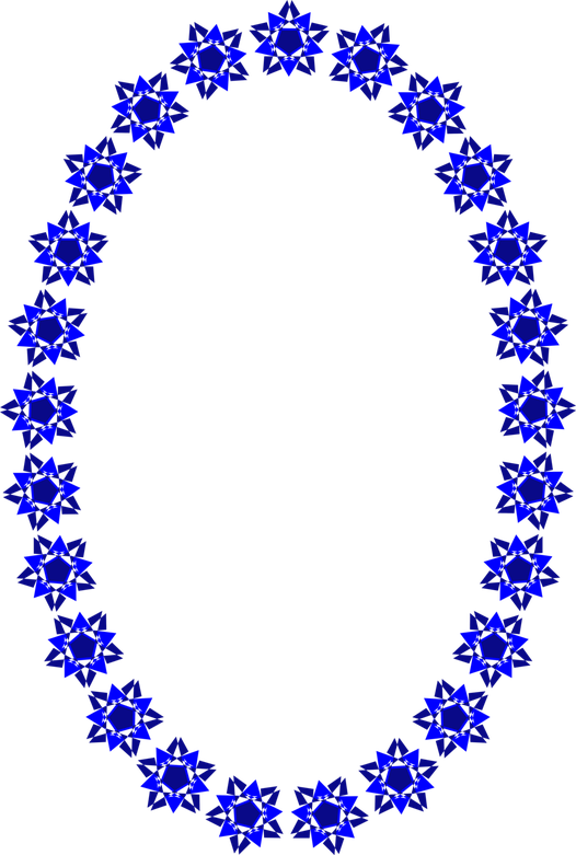 Star Frame Png Hd (blue, black)