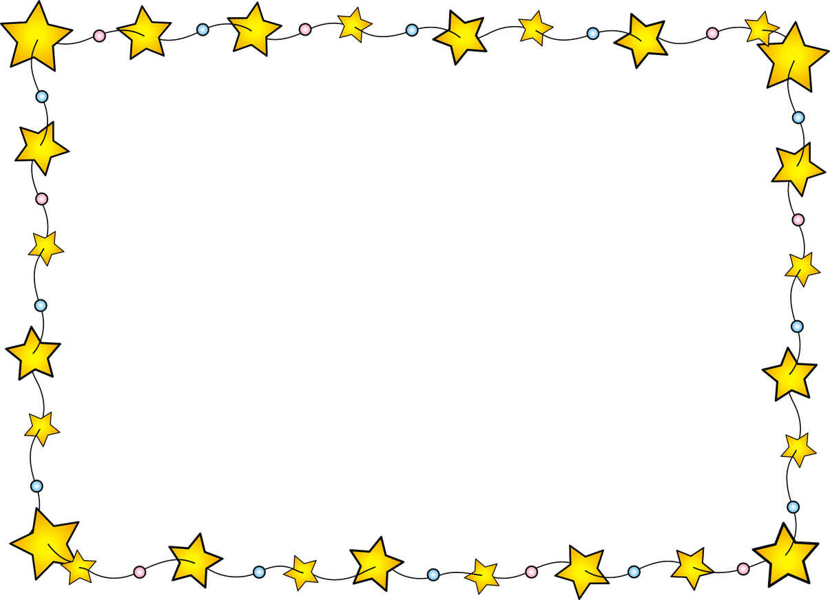 Star Frame Png Isolated File (black)