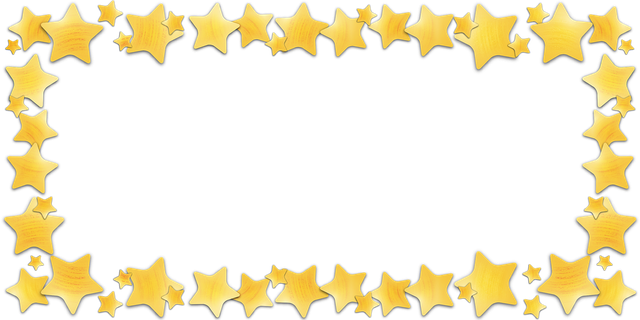 Star Frame Png (black)