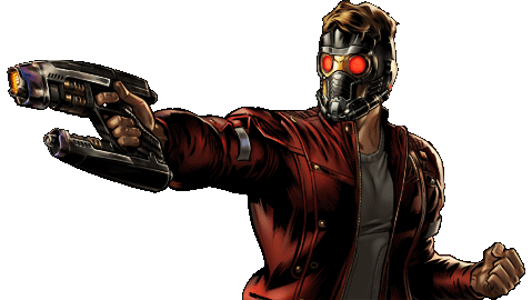 Star Lord Transparent Png (black)