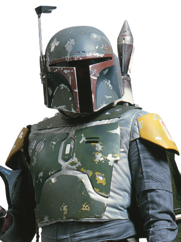 Star Wars Boba Fett Transparent Background (black)