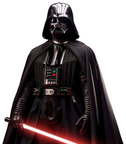 Star Wars Darth Vader Transparent Background (black, white)