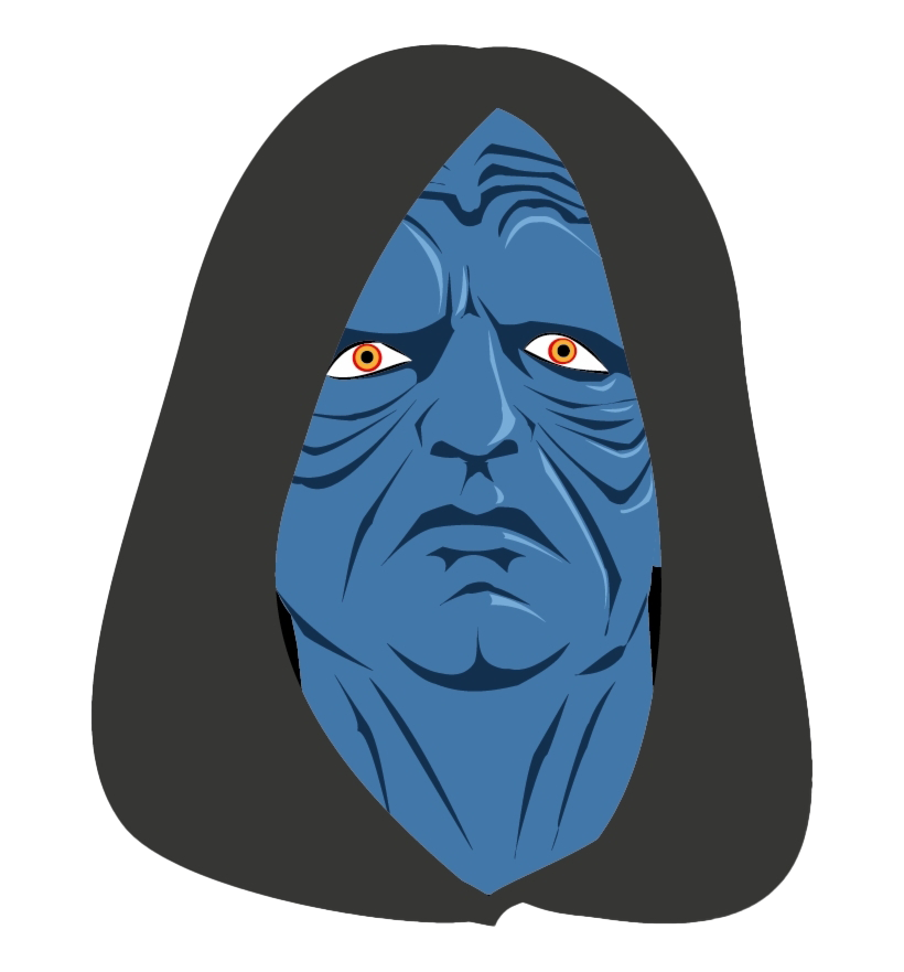 Star Wars Emperor Palpatine Png Clipart (white, gray, black)