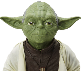 Star Wars Master Yoda Png Picture (black)