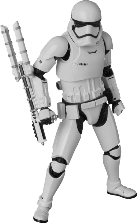 Star Wars Stormtrooper Transparent Background (silver, black)