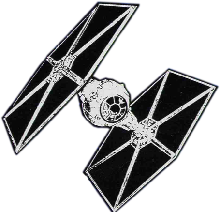 Star Wars Tie Fighter Png Isolated Transparent Image (black)