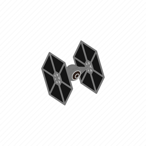 Star Wars Tie Fighter Png Isolated Transparent (black)