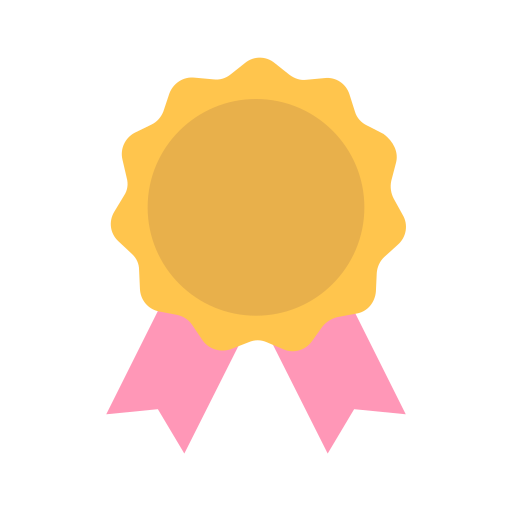 Star Success Achievement Badge Medal Award Icon Free Png Icon Download (gold, salmon, black, pink)