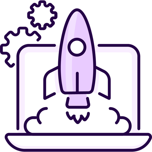 Startup Rocket Spaceship Launch Business Icon Free Nobackground Png Icon Download (indigo, navy, white, black, lavender)