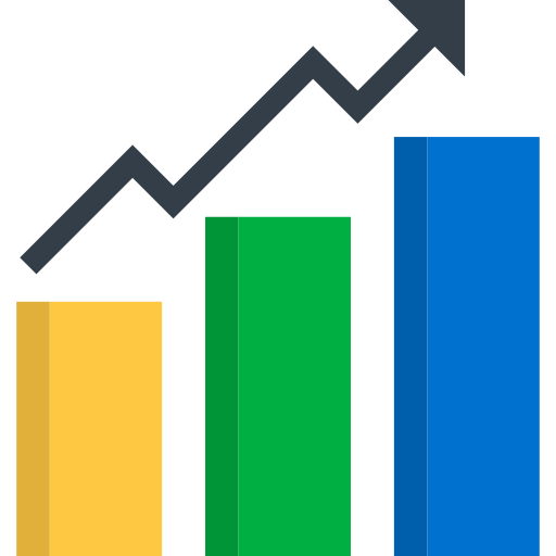 Statistics Png Photos (indigo, green, white, gold, teal)