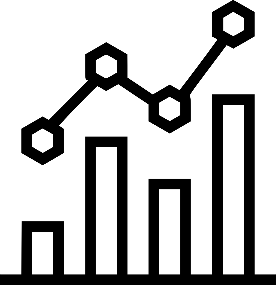 Statistics Silhouette (gray, white, black, lavender, silver)