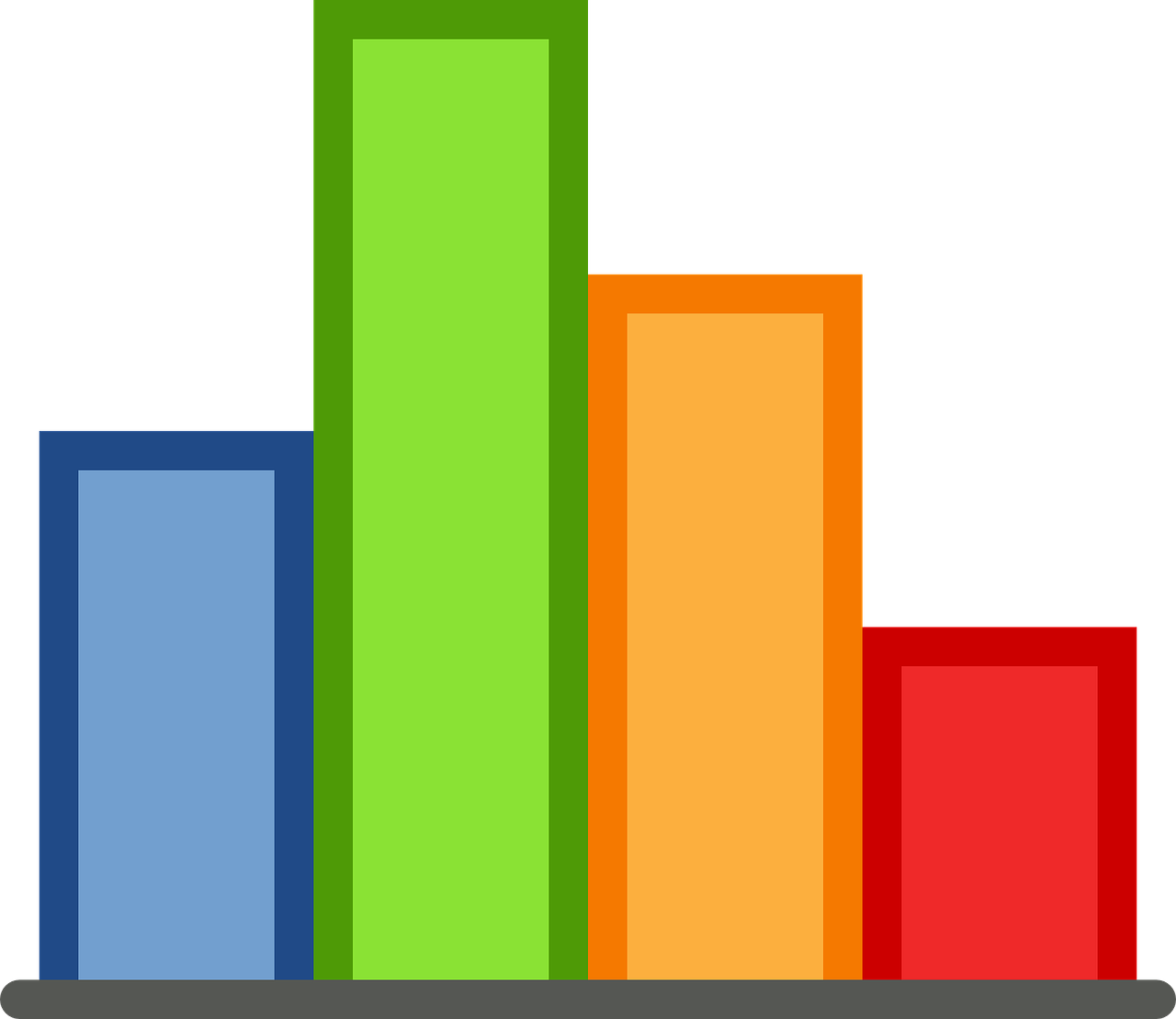 Statistics Vector Png Pic (olive, gray, orange, black, red)