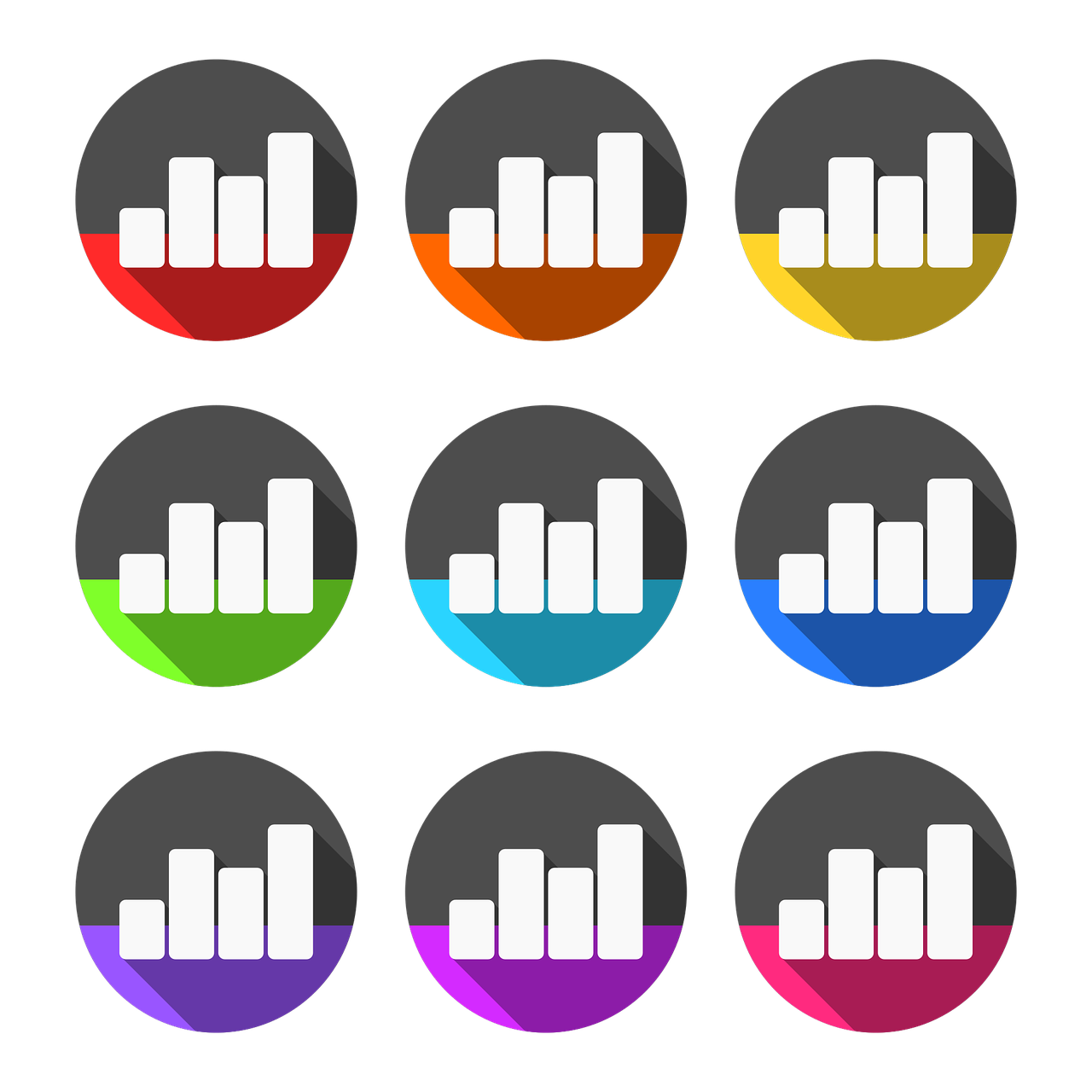 Statistics Vector Png (black, gray, white)